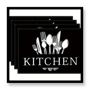 4-Pack Kitchen Placemats,